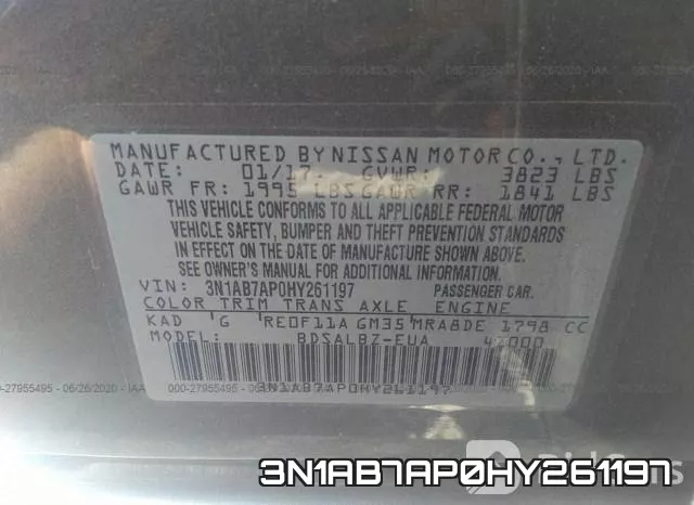 3N1AB7AP0HY261197 фото 10