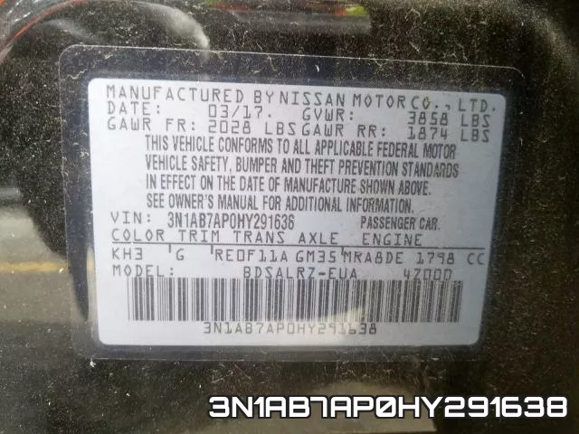 3N1AB7AP0HY291638 фото 2