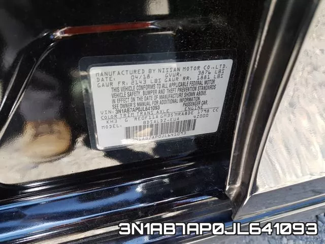 3N1AB7AP0JL641093 фото 2