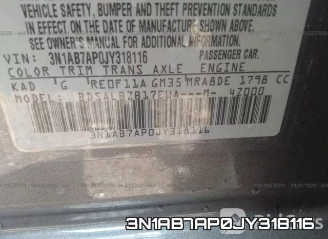 3N1AB7AP0JY318116 фото 10