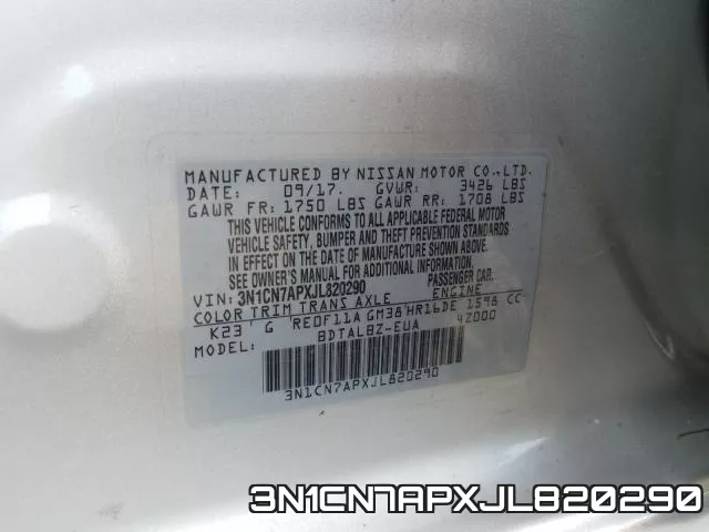 3N1CN7APXJL820290 фото 2