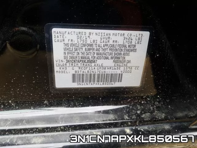 3N1CN7APXKL850567 фото 2