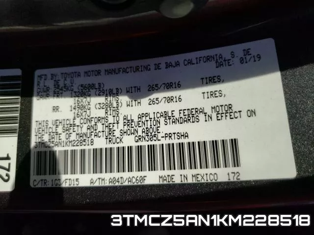 3TMCZ5AN1KM228518 фото 2