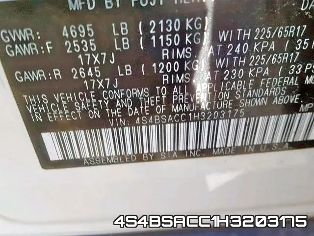 4S4BSACC1H3203175 фото 2