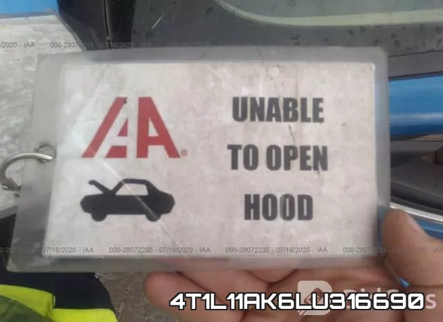 4T1L11AK6LU316690 фото 2