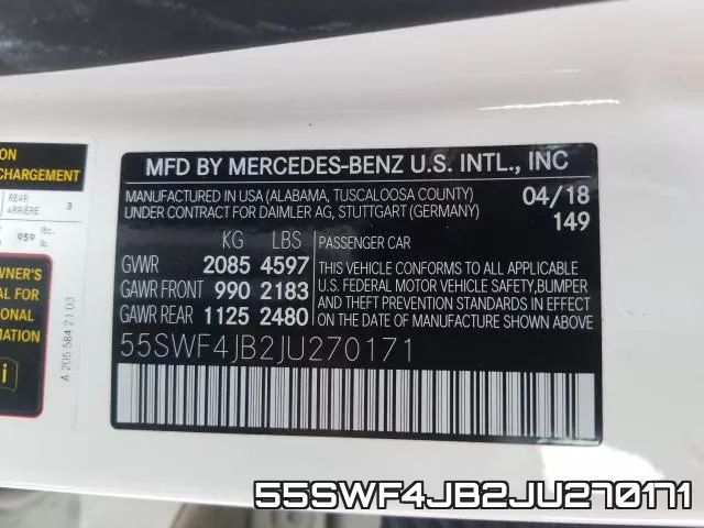 55SWF4JB2JU270171 фото 2