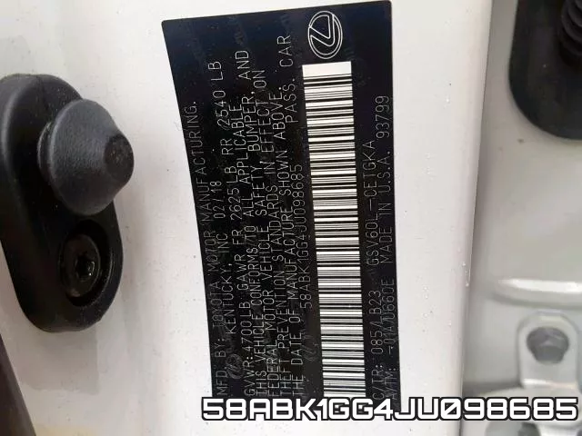 58ABK1GG4JU098685 фото 2