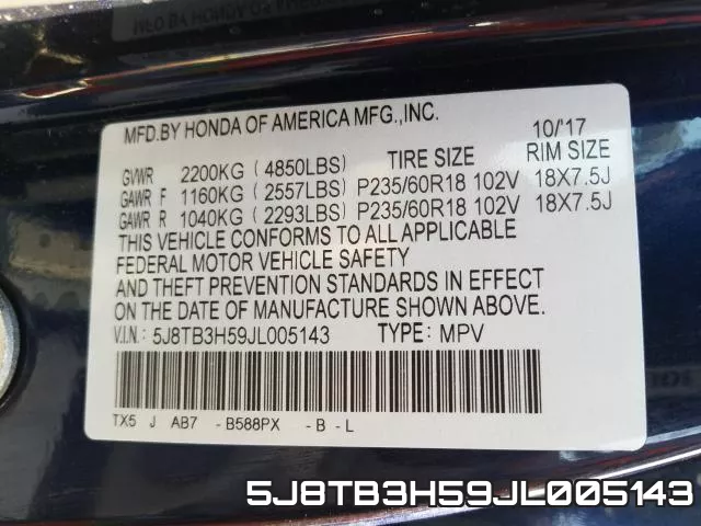 5J8TB3H59JL005143 фото 2
