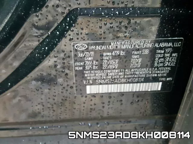 5NMS23AD8KH008114 фото 2
