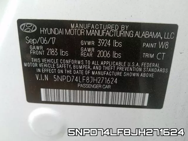 5NPD74LF8JH271624 фото 2