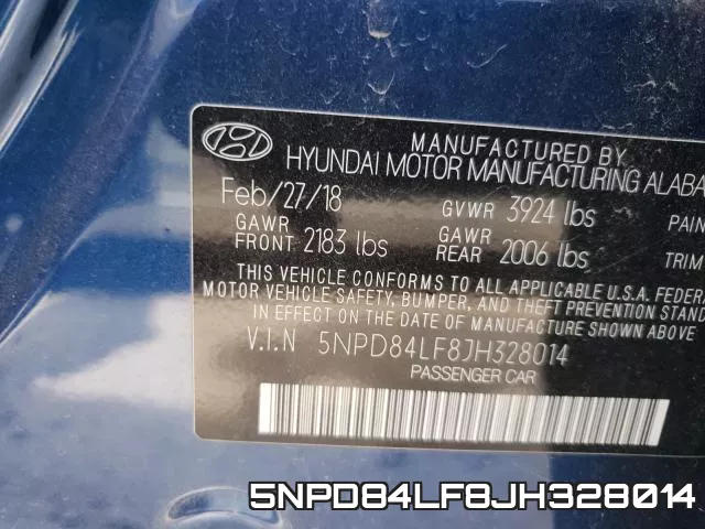 5NPD84LF8JH328014 фото 2
