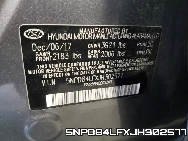 5NPD84LFXJH302577 фото 2