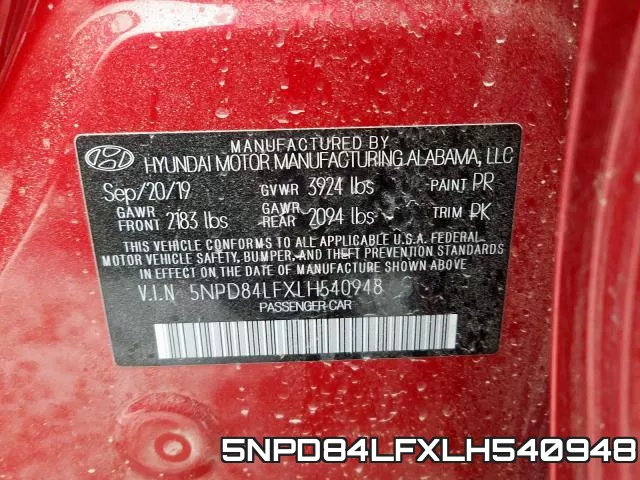 5NPD84LFXLH540948 фото 2