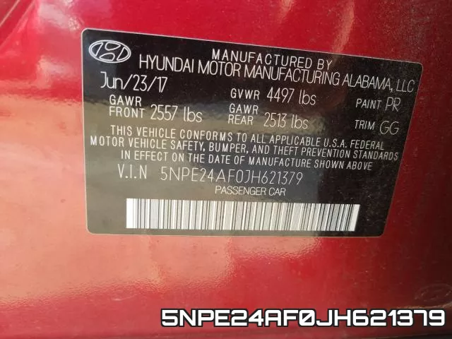 5NPE24AF0JH621379 фото 2
