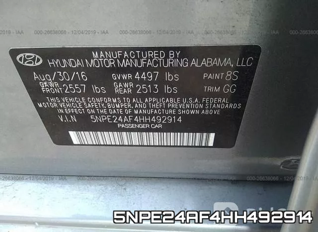 5NPE24AF4HH492914 фото 10
