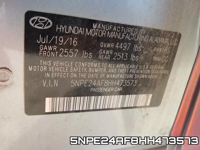 5NPE24AF8HH473573 фото 2