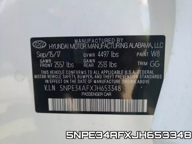 5NPE34AFXJH653348 фото 2