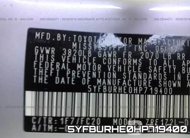 5YFBURHE0HP719400 фото 10