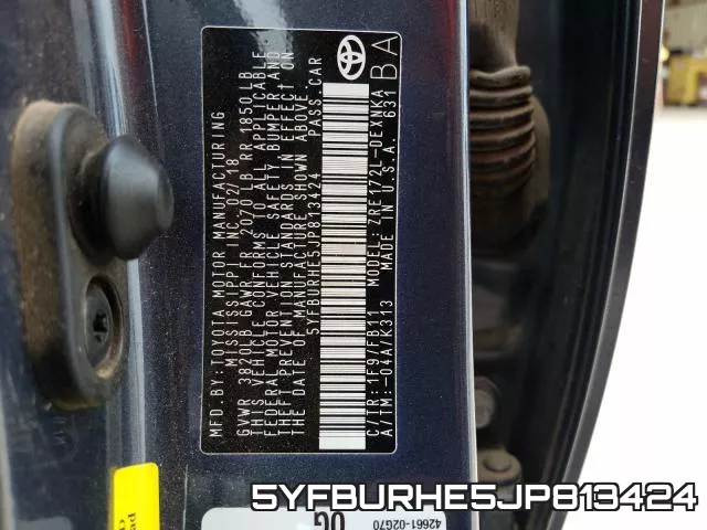 5YFBURHE5JP813424 фото 2