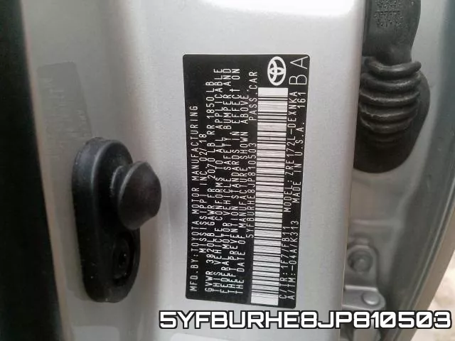 5YFBURHE8JP810503 фото 2
