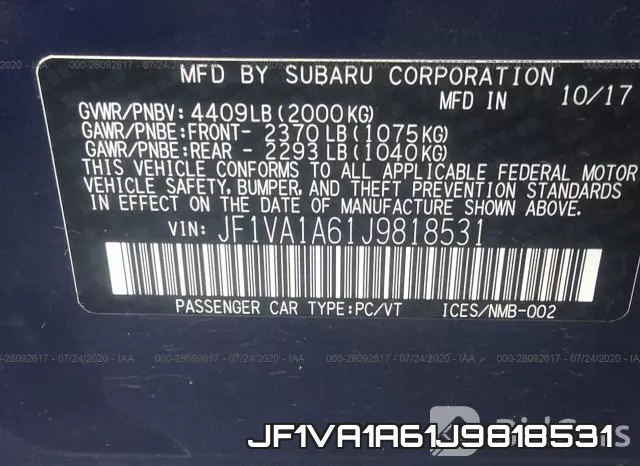 JF1VA1A61J9818531 фото 10