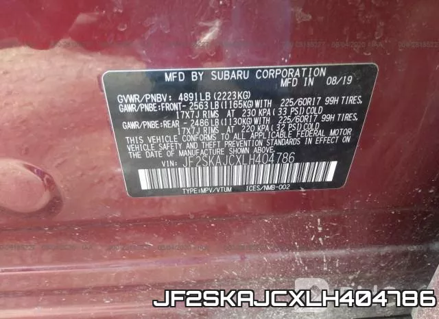 JF2SKAJCXLH404786 фото 10