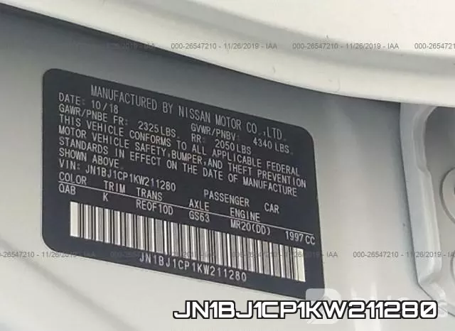 JN1BJ1CP1KW211280 фото 10