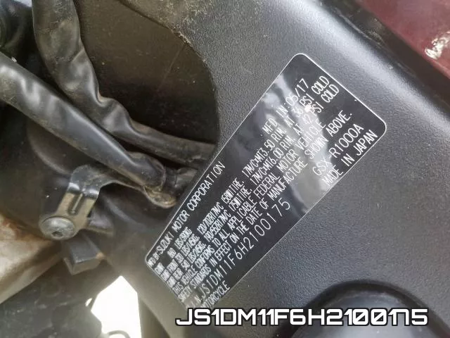 JS1DM11F6H2100175 фото 2