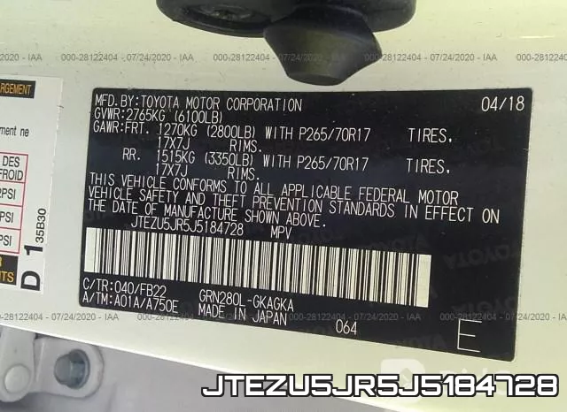 JTEZU5JR5J5184728 фото 10