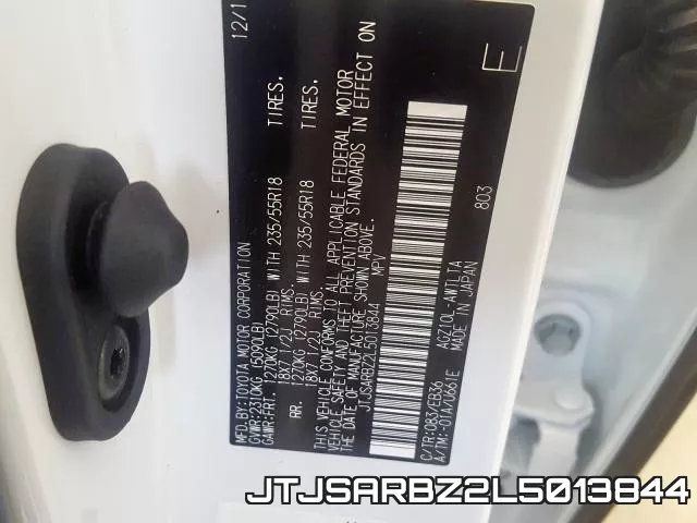 JTJSARBZ2L5013844 фото 2