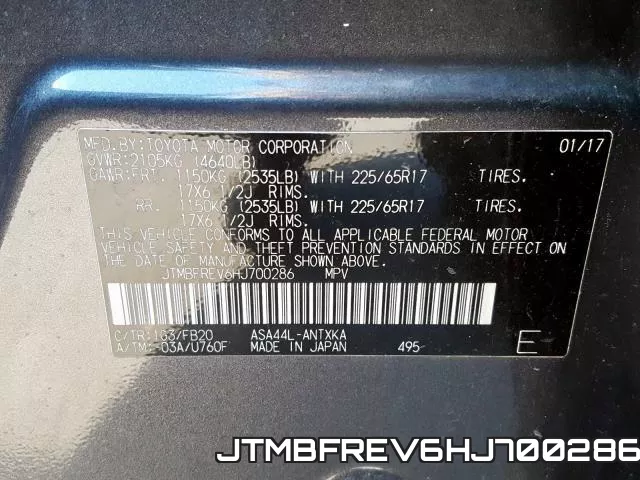JTMBFREV6HJ700286 фото 2