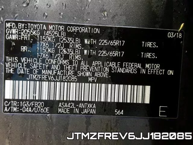 JTMZFREV6JJ182085 фото 2