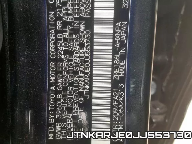 JTNKARJE0JJ553730 фото 2