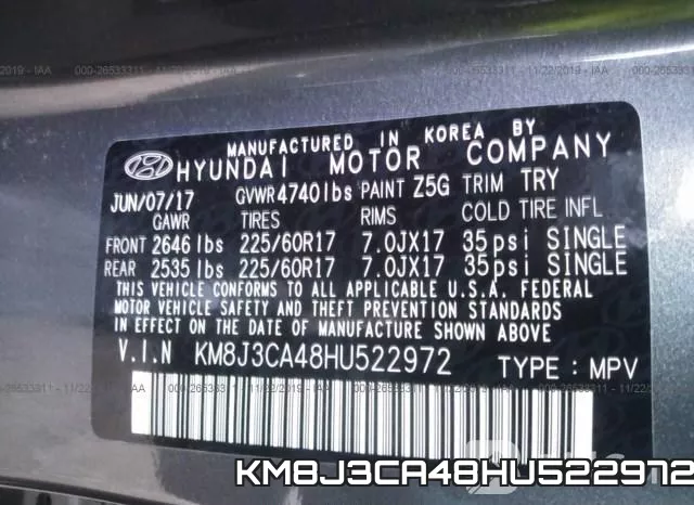 KM8J3CA48HU522972 фото 10