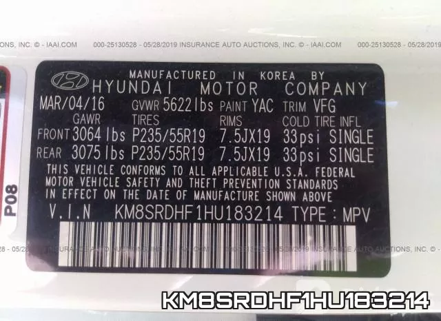 KM8SRDHF1HU183214 фото 10