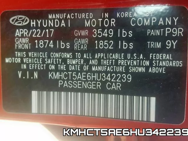 KMHCT5AE6HU342239 фото 2