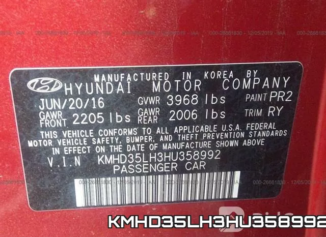 KMHD35LH3HU358992 фото 10