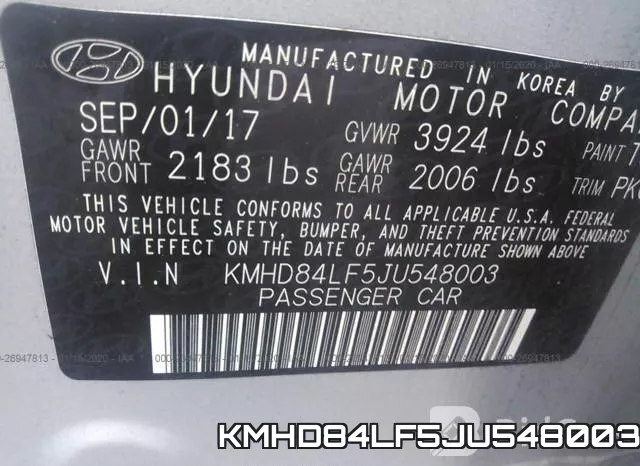 KMHD84LF5JU548003 фото 10