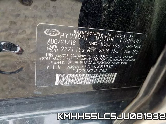 KMHH55LC5JU081932 фото 2