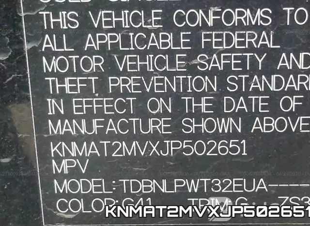 KNMAT2MVXJP502651 фото 10