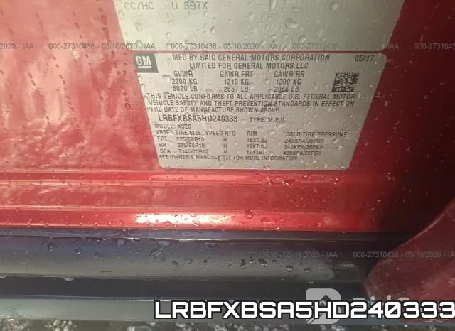 LRBFXBSA5HD240333 фото 10