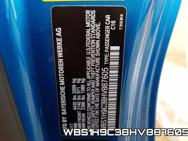 WBS1H9C38HV887605 фото 2