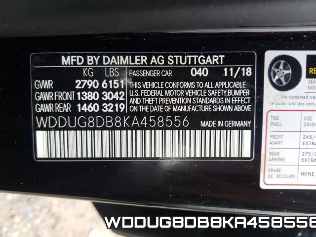 WDDUG8DB8KA458556 фото 2