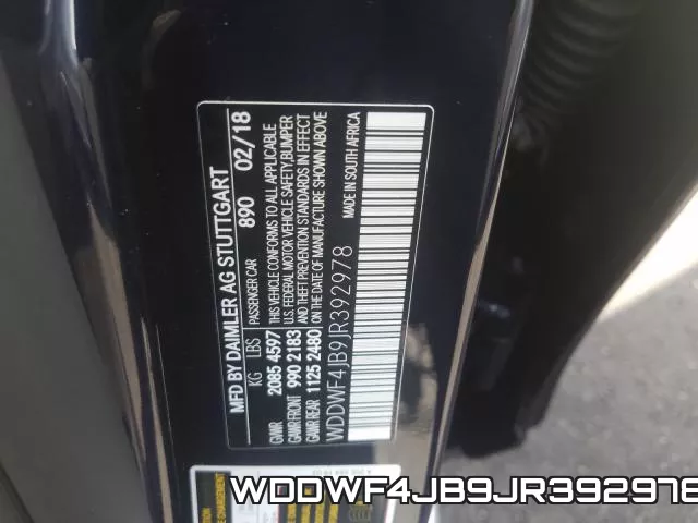 WDDWF4JB9JR392978 фото 2