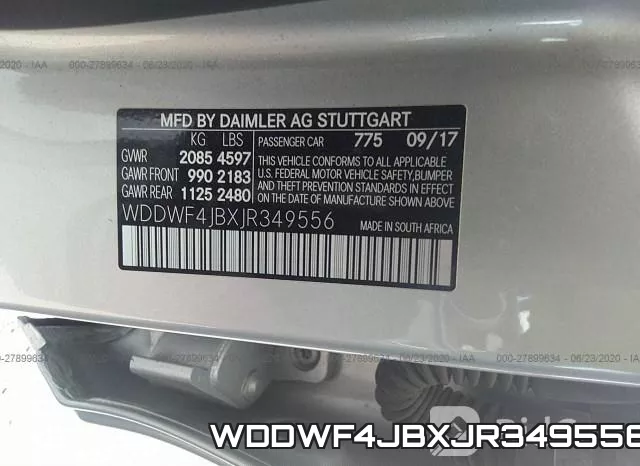WDDWF4JBXJR349556 фото 10
