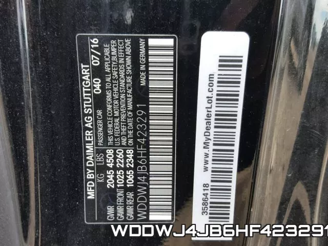 WDDWJ4JB6HF423291 фото 2