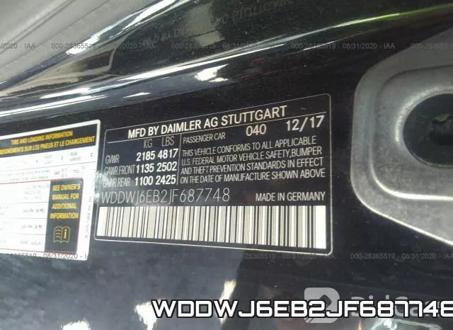 WDDWJ6EB2JF687748 фото 10