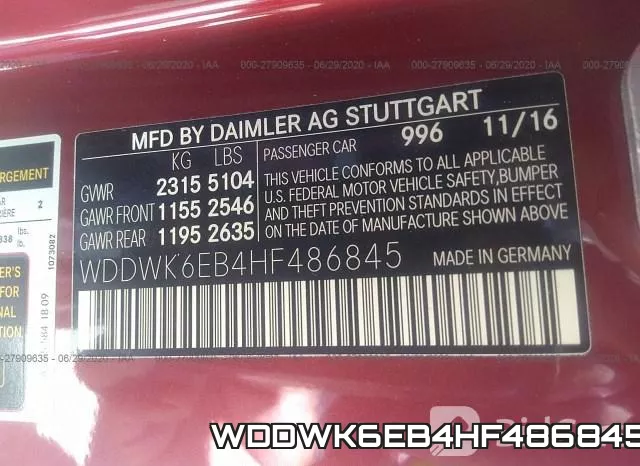 WDDWK6EB4HF486845 фото 10