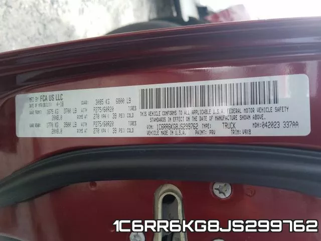 1C6RR6KG8JS299762 фото 2