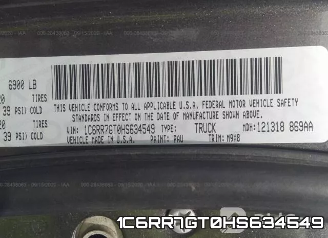 1C6RR7GT0HS634549 фото 10